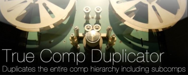 True comp duplicator after effects как установить