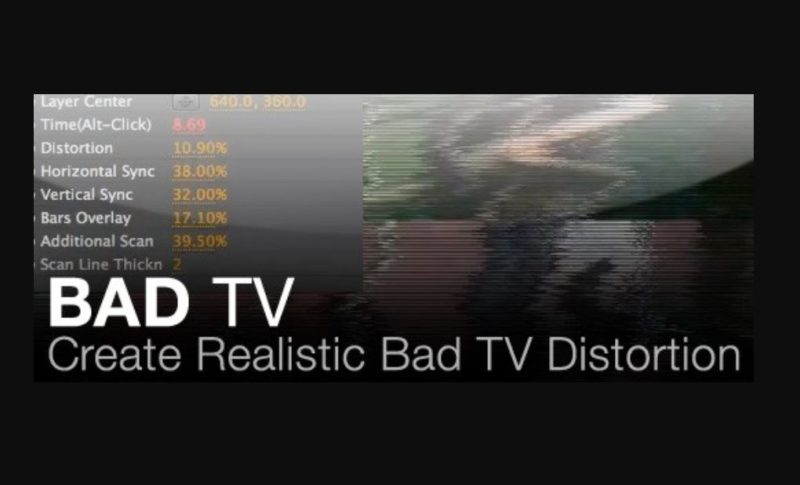 bad tv plugin after effects free download